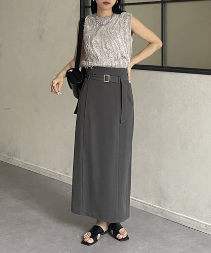 流蘇無袖針織衫