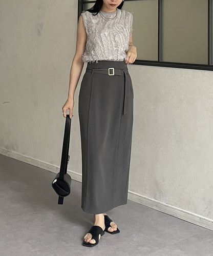 流蘇無袖針織衫