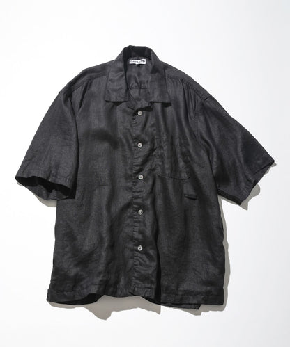 Linen Open Collar Shirt