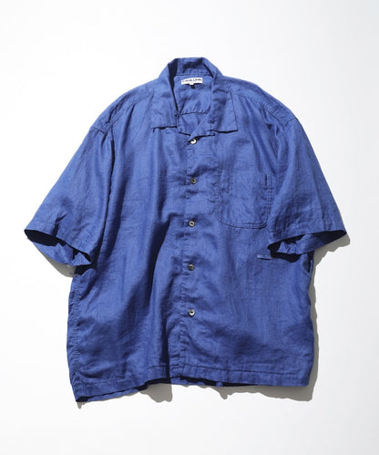 Linen Open Collar Shirt