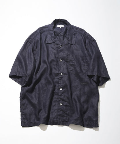 Linen Open Collar Shirt