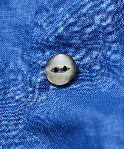 Linen Open Collar Shirt