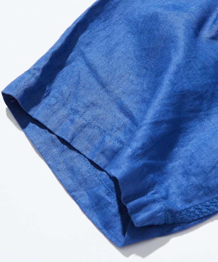 Linen Open Collar Shirt