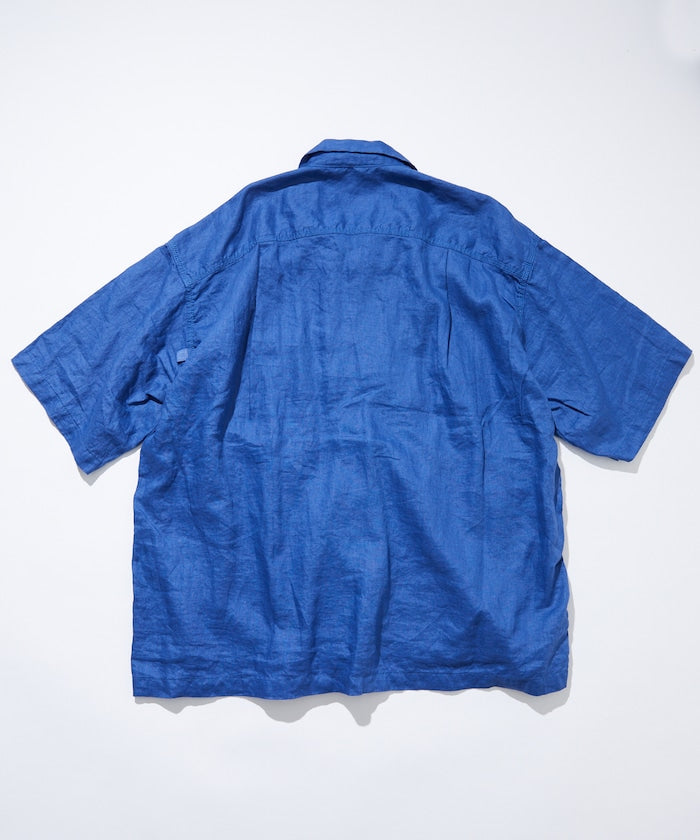 Linen Open Collar Shirt