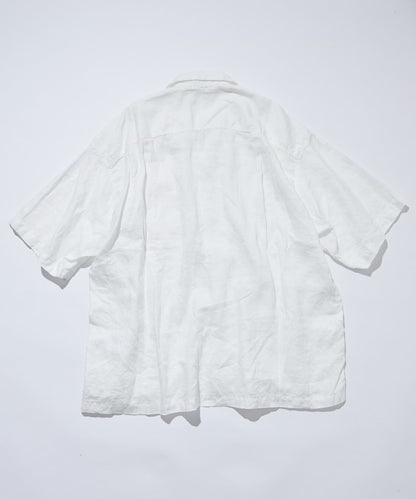 Linen Open Collar Shirt