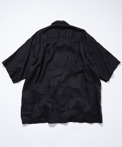 Linen Open Collar Shirt