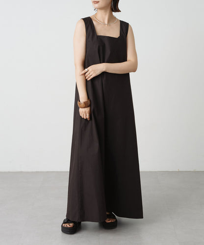 2WAY無袖方形連衣裙