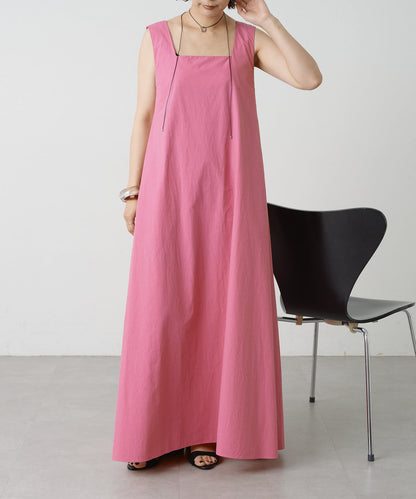 2WAY無袖方形連衣裙