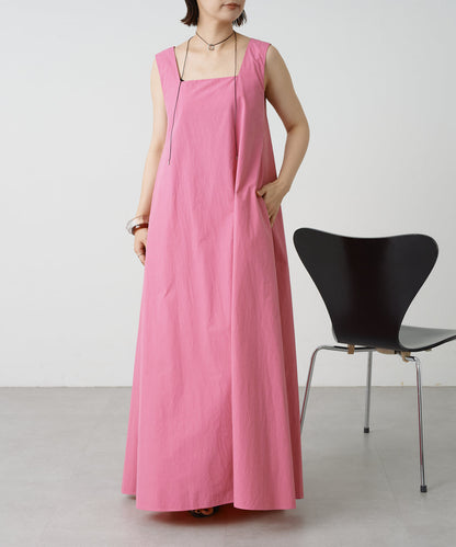 2WAY無袖方形連衣裙