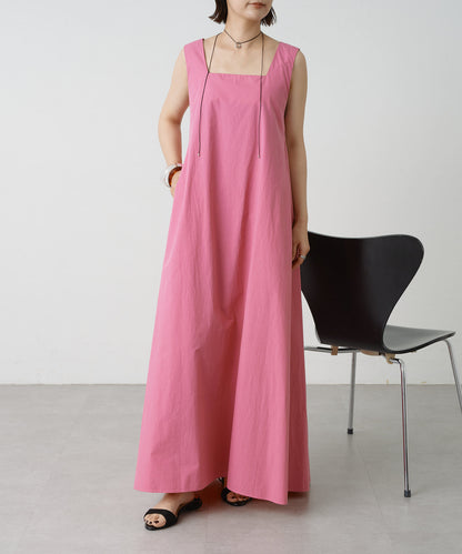 2WAY無袖方形連衣裙