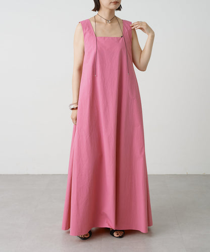 2WAY無袖方形連衣裙