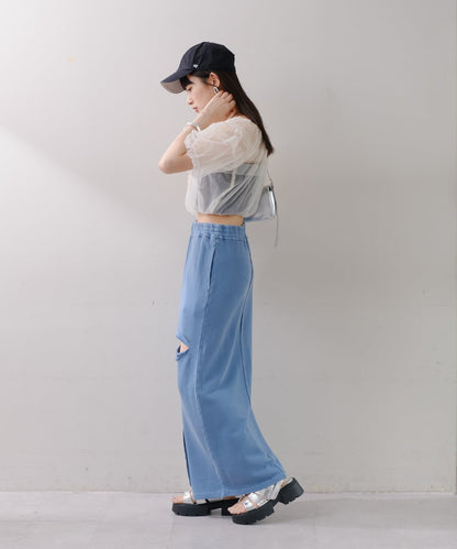 【2尺碼展開】破洞衛衣裙