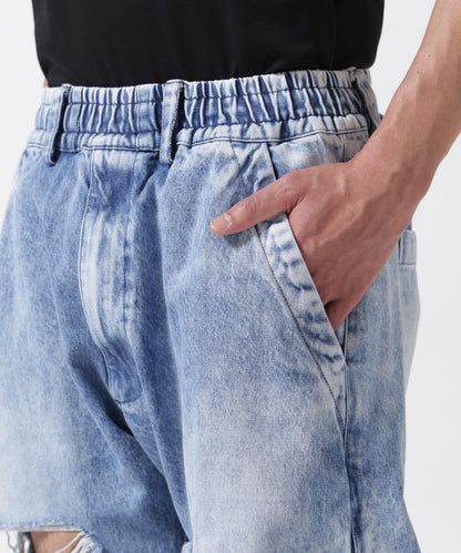 A.F ARTEFACT/VINTAGE TUCK BUGGY PANT/CRUSH