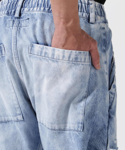 A.F ARTEFACT/VINTAGE TUCK BUGGY PANT/CRUSH