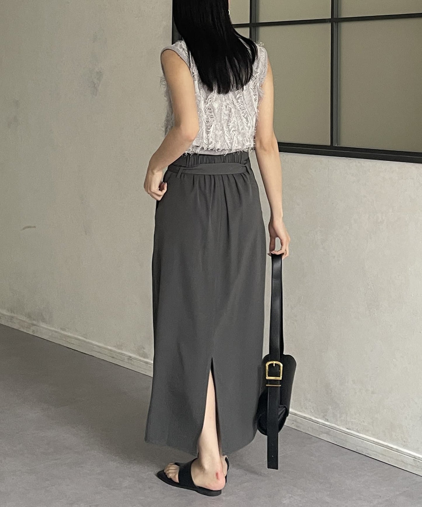 流蘇無袖針織衫