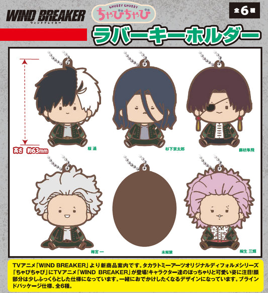 《防風少年》_嘣嘣 橡膠鑰匙扣【包裝盒/6個裝】