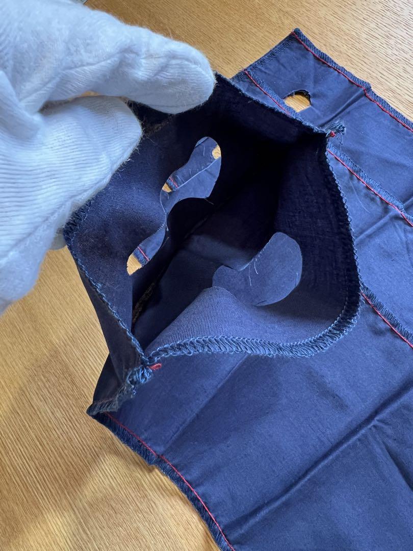 45rpm 風呂敷生地ショッパー　/ネイビー3枚 (新品、未使用)