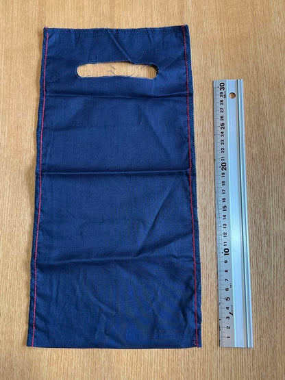 45rpm 風呂敷生地ショッパー　/ネイビー3枚 (新品、未使用)