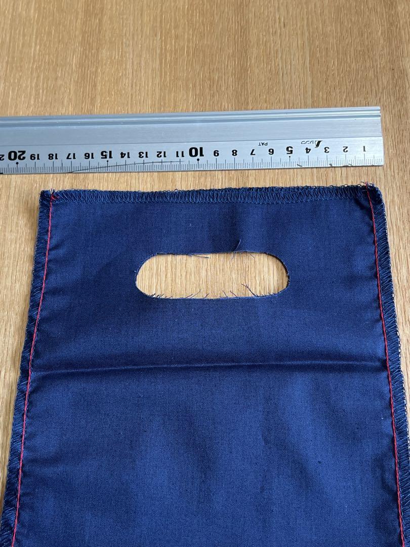 45rpm 風呂敷生地ショッパー　/ネイビー3枚 (新品、未使用)