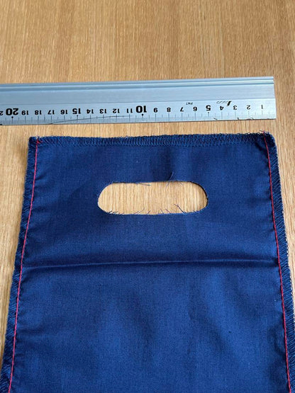 45rpm 風呂敷生地ショッパー　/ネイビー3枚 (新品、未使用)