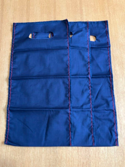 45rpm 風呂敷生地ショッパー　/ネイビー3枚 (新品、未使用)