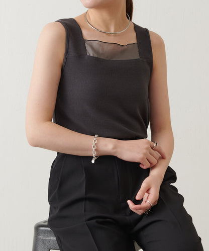 【C′NOTE/筆記】透視拼接方形背心