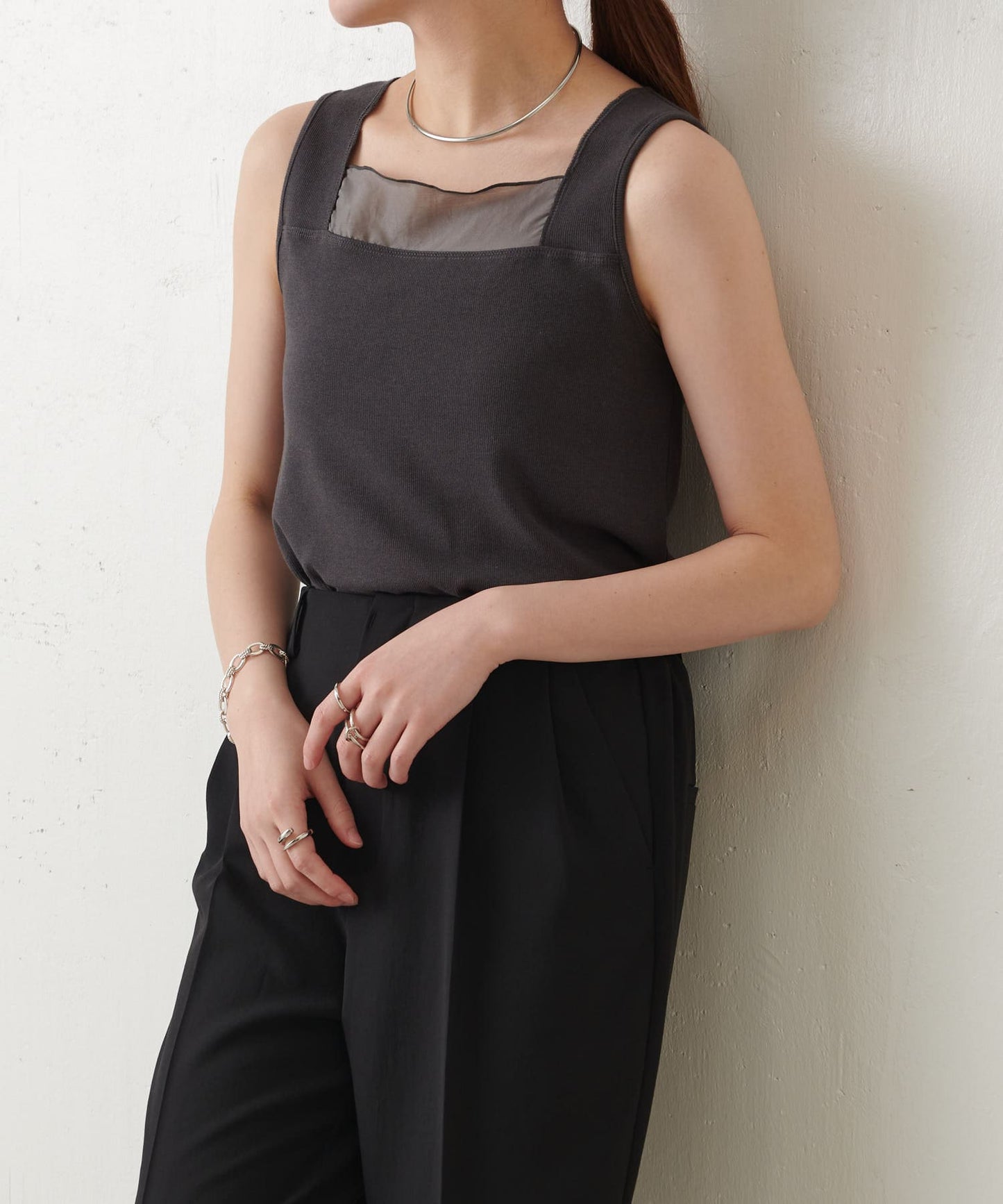 【C′NOTE/筆記】透視拼接方形背心