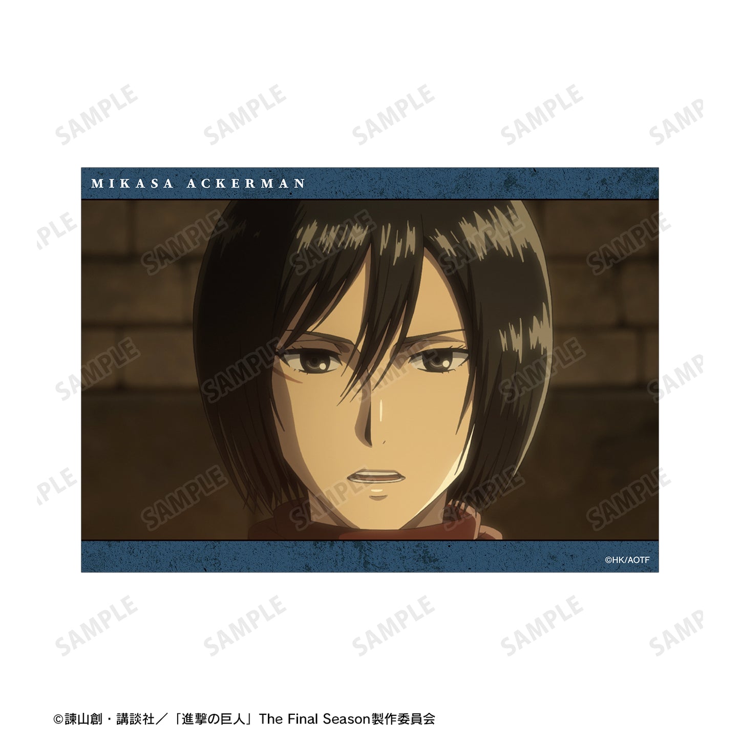 《進擊的巨人》 米卡莎 場景寫真明信片 3張套裝
