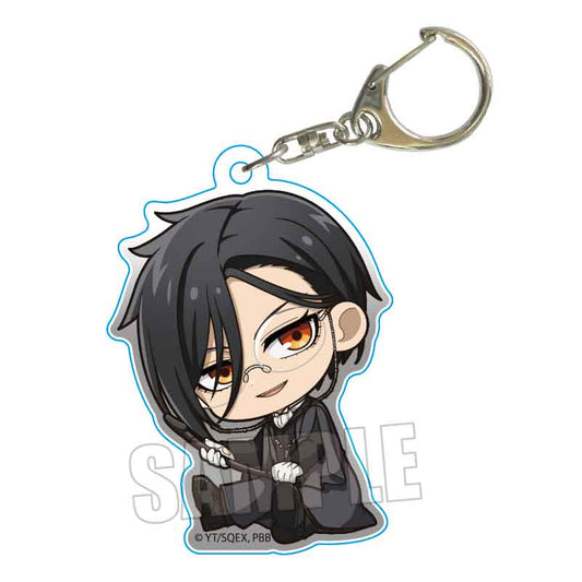 《黑執事》- 寄宿學校篇- 擠擠亞克力鑰匙扣 /塞巴斯蒂安·米迦勒斯(鞭)