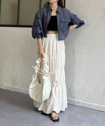 手柄收褶尼龍包