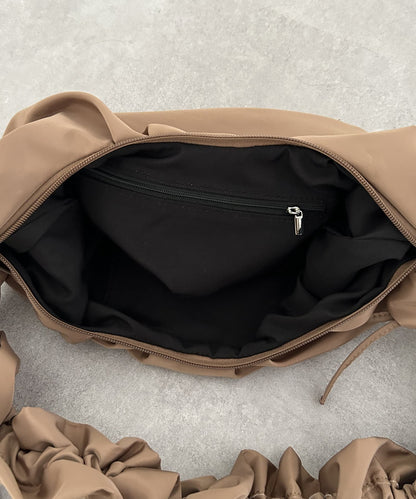 手柄收褶尼龍包