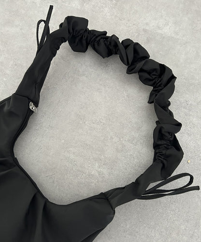 手柄收褶尼龍包