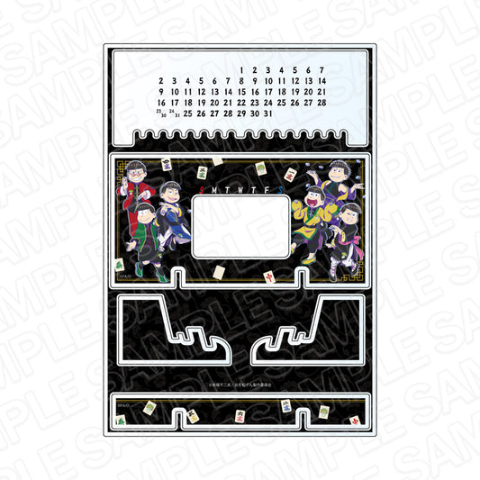 《阿松》×M聯賽 亞克力萬年曆 松野家隊版