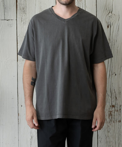 【範例】平滑棉質服裝染V領T-shirt