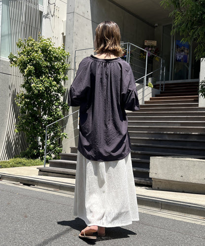 "不要裝可愛·適度甜美" 蕾絲聚攏裙