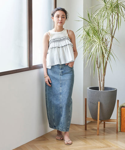 印度 荷葉邊吊帶背心