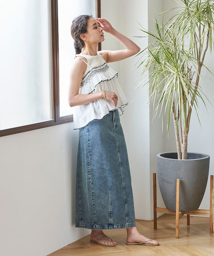 印度 荷葉邊吊帶背心