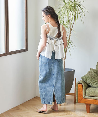 印度 荷葉邊吊帶背心