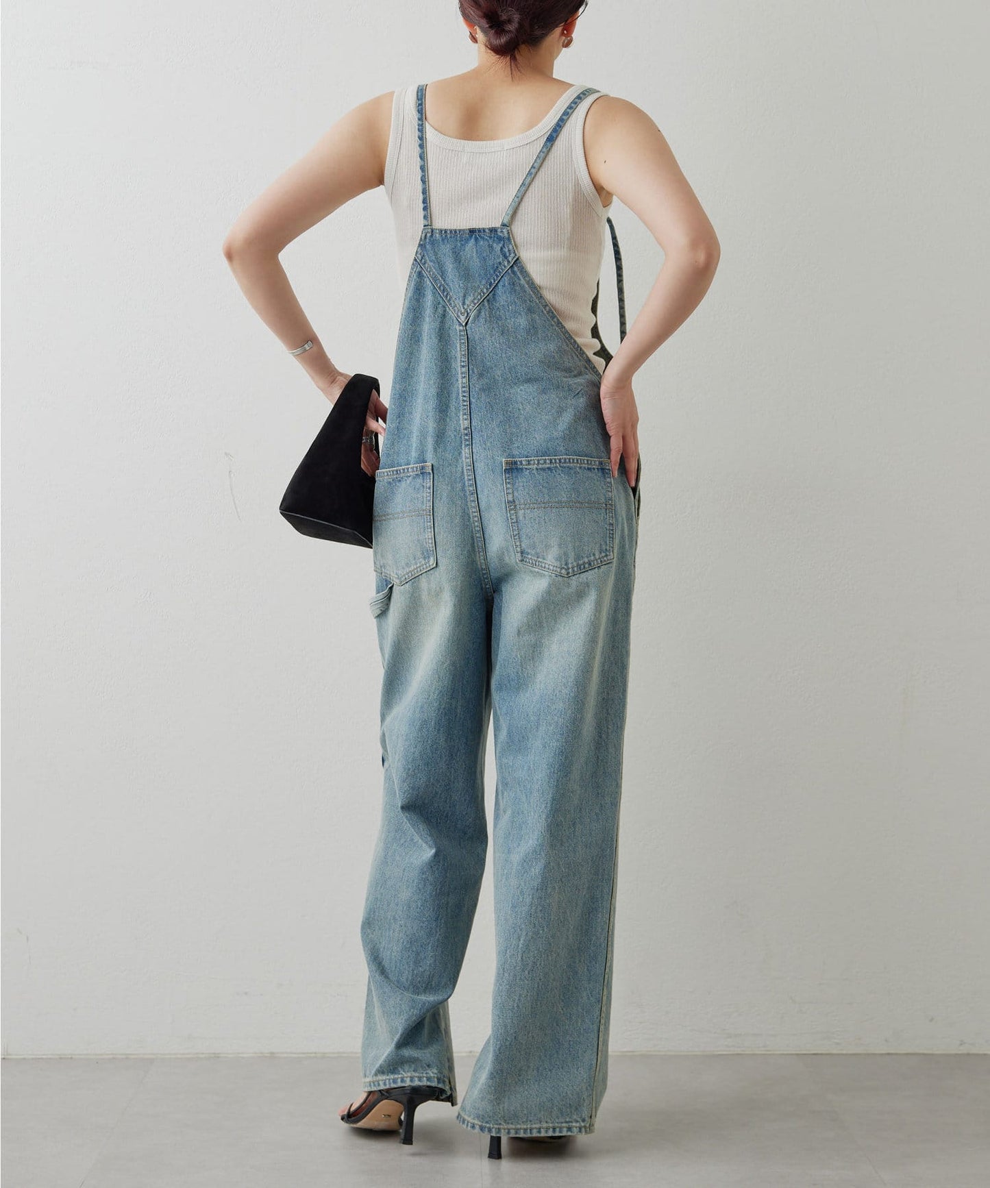 【有尺碼選擇】牛仔揹帶褲