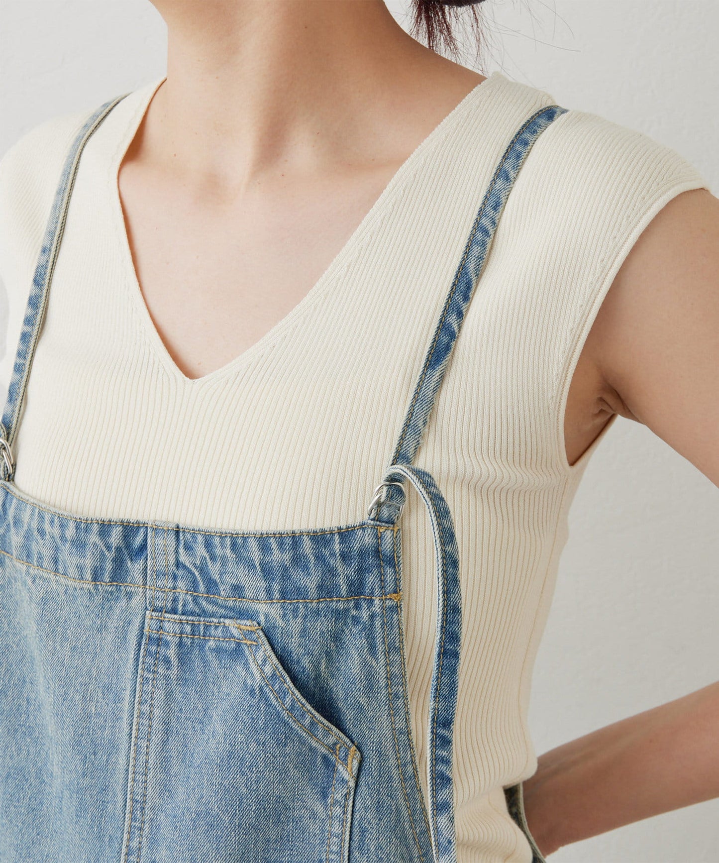 【有尺碼選擇】牛仔揹帶褲