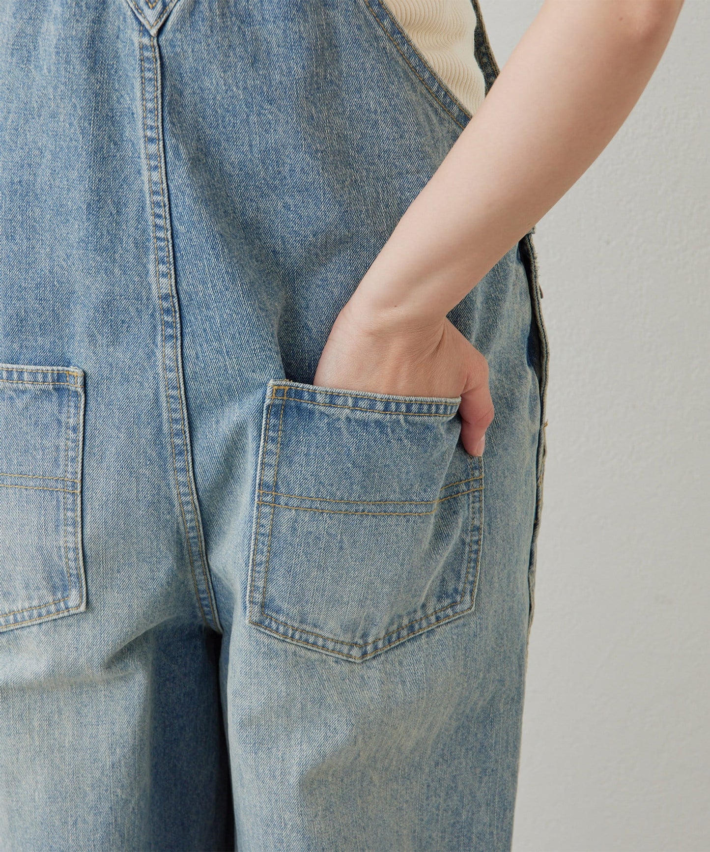 【有尺碼選擇】牛仔揹帶褲