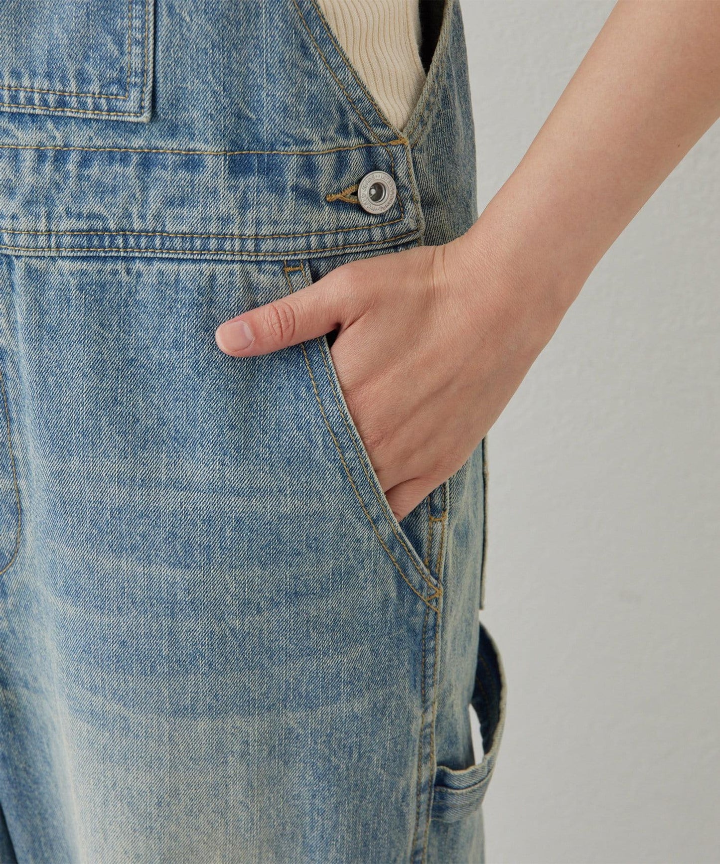 【有尺碼選擇】牛仔揹帶褲