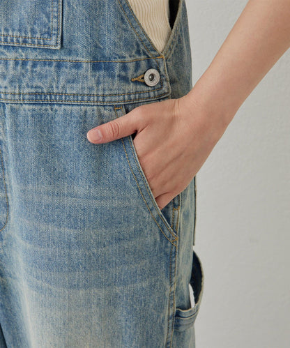 【有尺碼選擇】牛仔揹帶褲