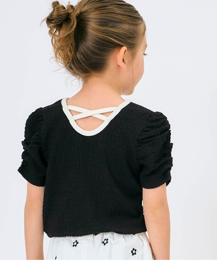 後蝴蝶結交叉T恤部分網絡限定顏色