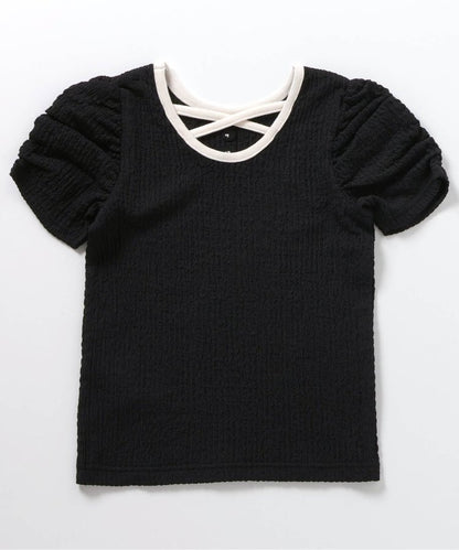 後蝴蝶結交叉T恤部分網絡限定顏色