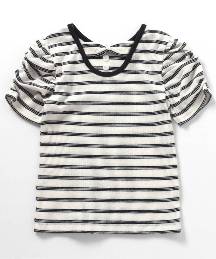 後蝴蝶結交叉T恤部分網絡限定顏色