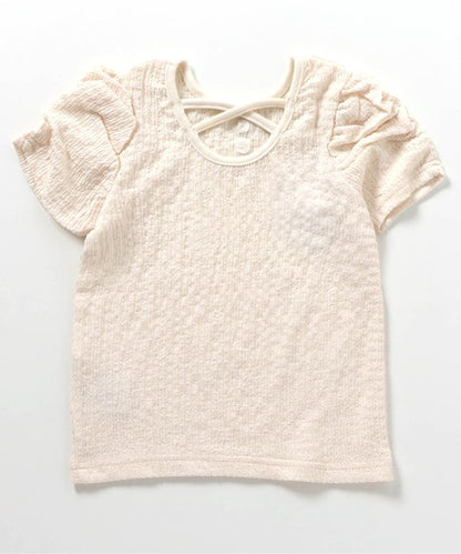 後蝴蝶結交叉T恤部分網絡限定顏色