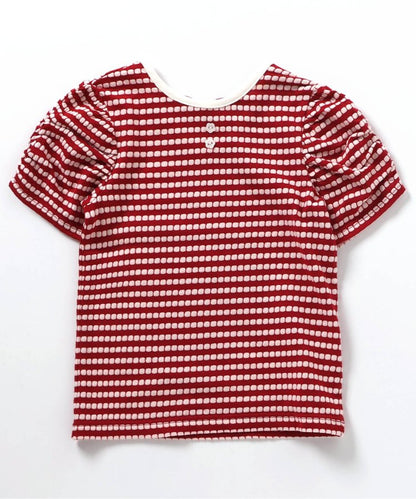 後蝴蝶結交叉T恤部分網絡限定顏色