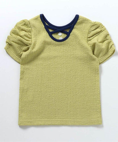 後蝴蝶結交叉T恤部分網絡限定顏色