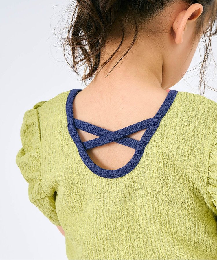 後蝴蝶結交叉T恤部分網絡限定顏色